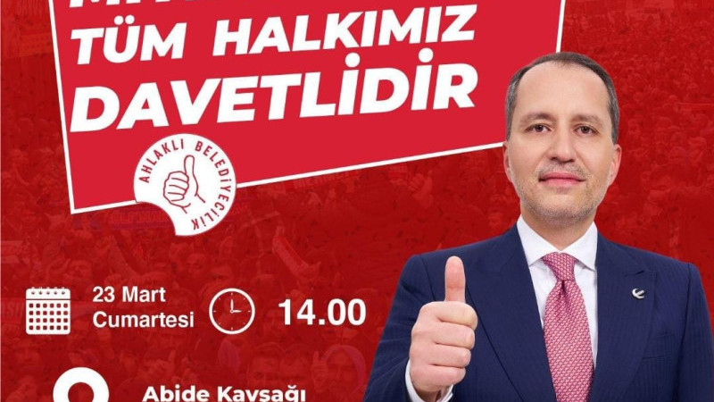  Fatih Erbakan Şanlıurfa'ya Geliyor. 