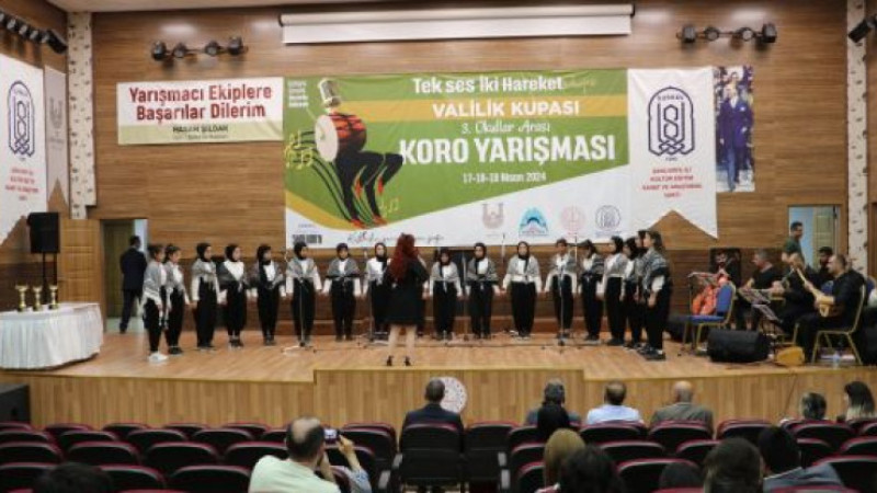 Şanlıurfa'da okullar arası koro yarışması