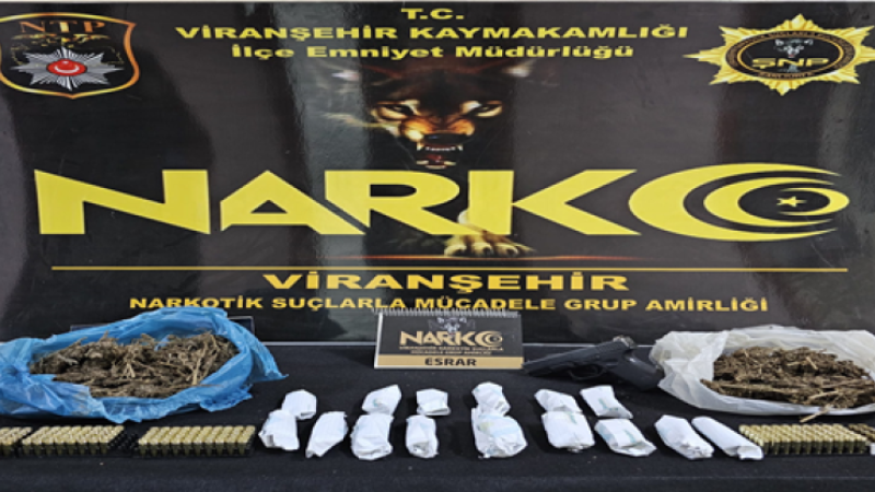 Viranşehir’de uyuşturucu operasyonu, 2 gözaltı
