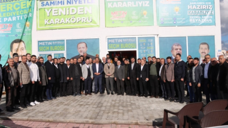 Başkan Baydilli, Seyrantepe seçim ofisinde vatandaşlarla buluştu